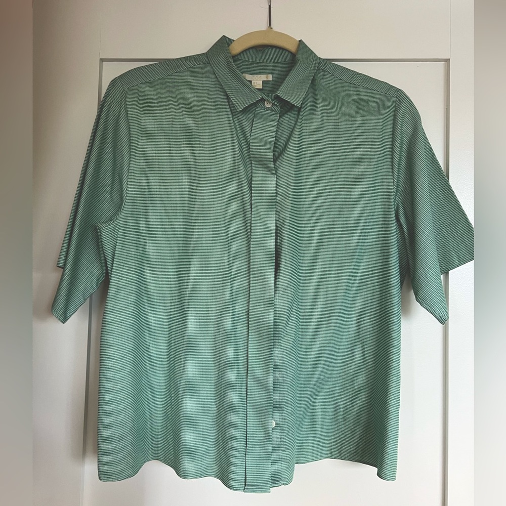 COS Women green shirt button down